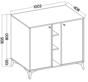 Szafka dwudrzwiowa Tokyo Stolarz Lempert 5