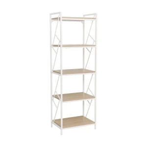 Regał (dąb naturalny/biały stelaż) Furnitex 1
