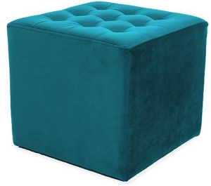 Puf lori velvet turkus bluvel 85