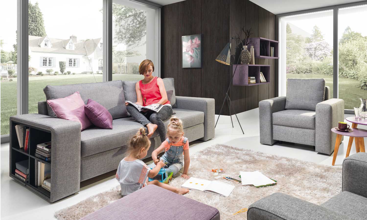 Na zdjęciu sofa rozkładana: Rock