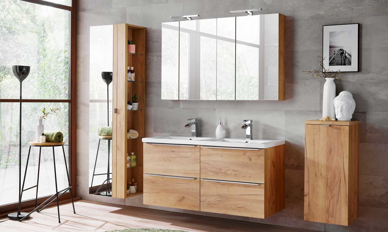 Oryginalne łazienki CAPRI CRAFT OAK Oryginalne łazienki CAPRI CRAFT OAK
