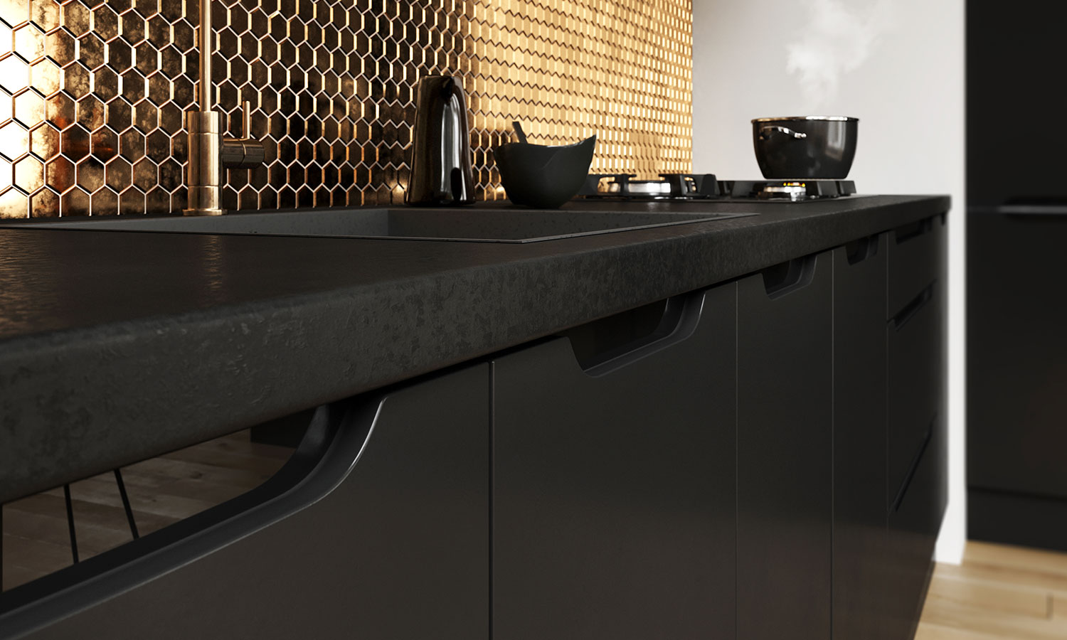 kuchnia styl loft - meble Stolkar