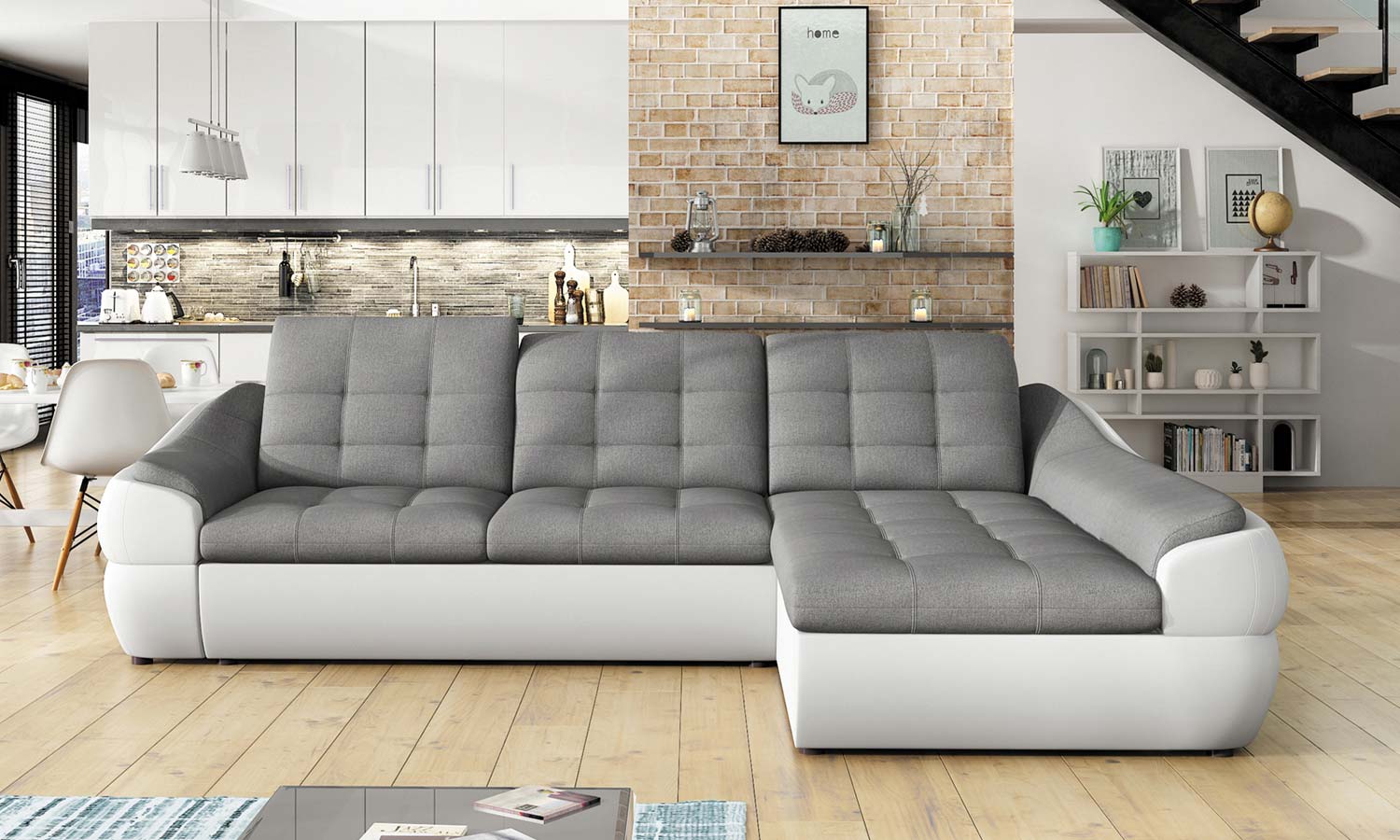białe meble do salonu - inspiracje - sofa Infinity