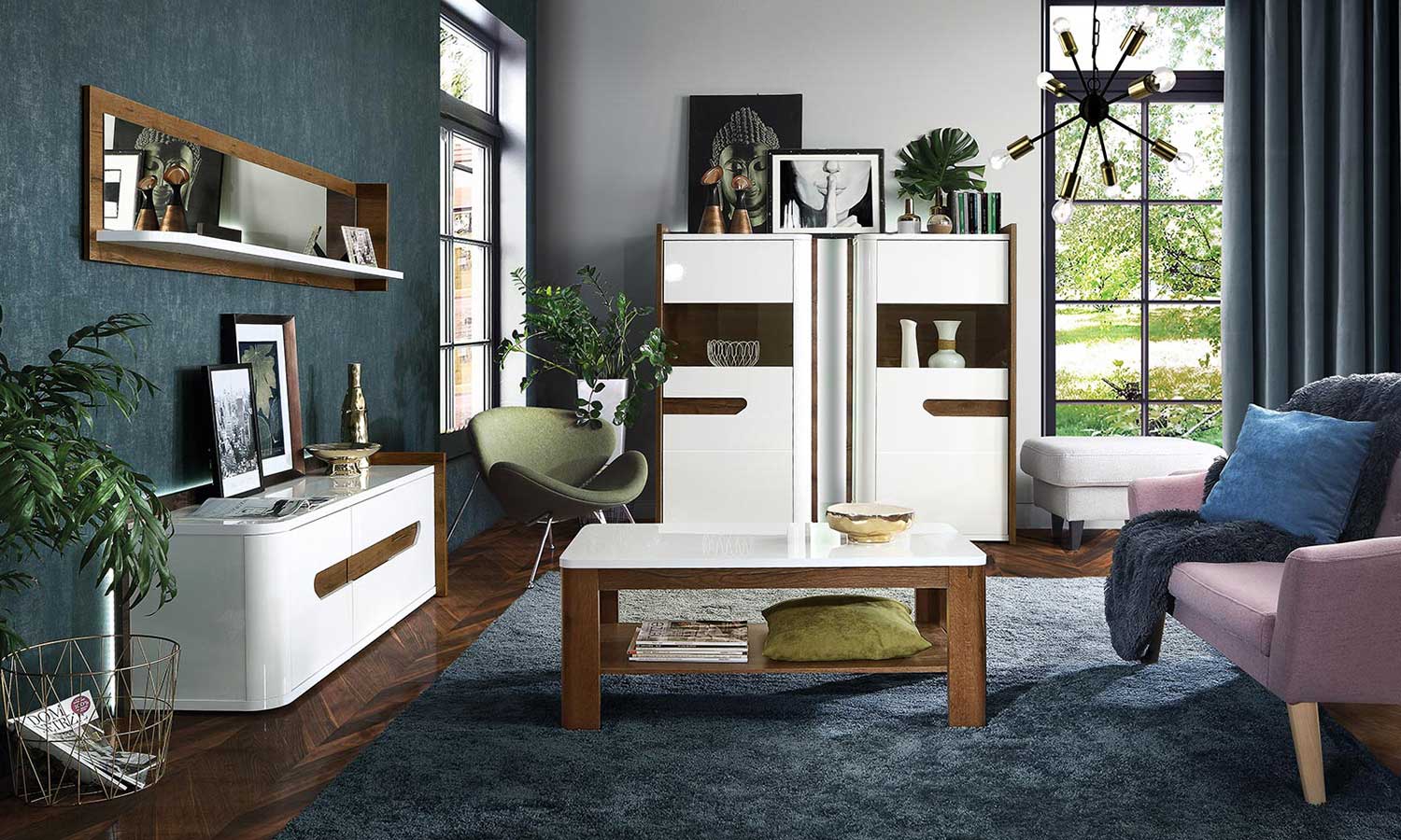 salon w bloku meble Forte Urano salon w bloku meble Forte Urano