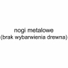 Nogi metalowe (brak wybarwienia drewna)