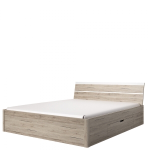Łóżko 180x200 Beta 22AE1652 (San Remo Jasny+Biały)