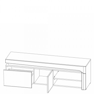 Szafka RTV 160 Thea White WHTV-1 Restol 2
