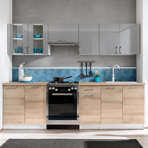 Zestaw mebli kuchennych Eco Model 2,6 m z WO6 Slim Layman 2