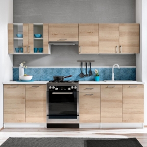 Zestaw mebli kuchennych Eco Model 2,6 m z WO6 Slim Layman 3