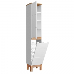 Słupek wysoki z koszem Bali White 804 Comad 2