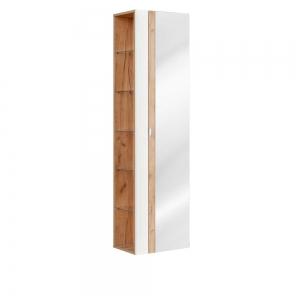 Słupek wysoki z lustrem Capri White 803