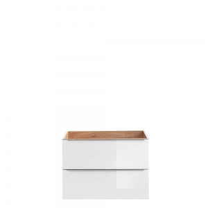 Szafka pod umywalkę 80 cm Capri White 821 Comad 3
