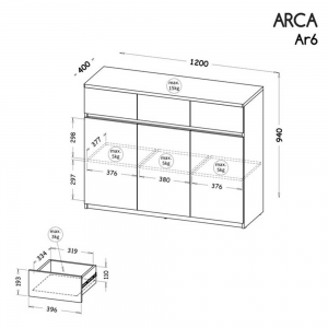 Komoda Arca AR6 Dolmar 2