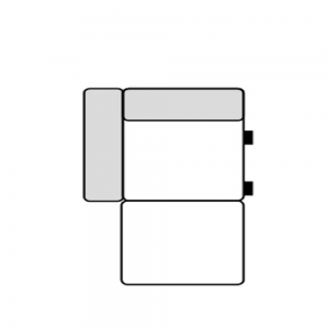 Segment lewy z pojemnikiem Space (SEGM.1OT L) Wajnert 2