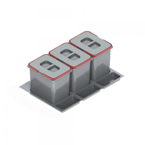 Pojemnik na odpady 3x15L
