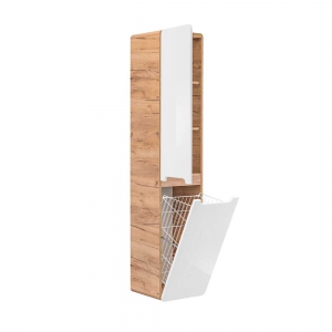 Słupek wysoki z koszem Aruba white 804 Comad 4