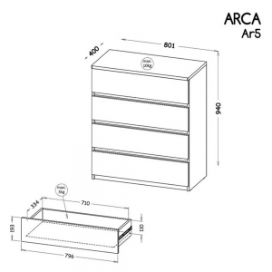 Komoda Arca AR5 Dolmar 2