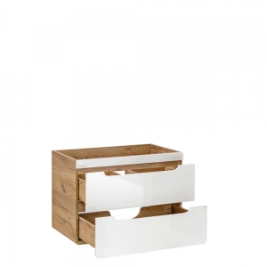 Szafka pod umywalkę 80 cm Aruba white 821 Comad 2