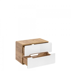 Szafka pod umywalkę 80 cm uniwersalna Aruba white 829 Comad 2