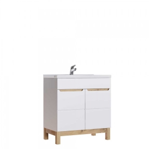 Szafka pod umywalkę 80 cm Bali White 821