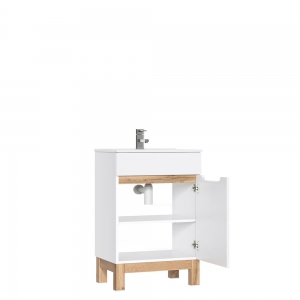 Szafka pod umywalkę 50 cm Bali White 824 Comad 2
