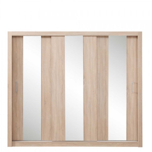 Szafa trzydrzwiowa Duca DC1 250 cm (dąb sonoma)