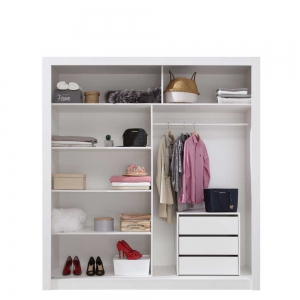 Szafa z lustrem Duca DC2 200 cm (biały lux) Meblar 3