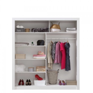Szafa z lustrem Duca DC2 200 cm (biały lux) Meblar 2