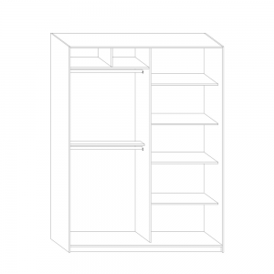 Szafa Garderoba Puerto 180B Meblocross 2