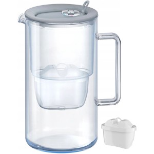 Dzbanek filtrujący Aquaphor Glass Szary + wkład Maxfor+ Mg