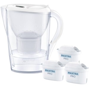 Dzbanek filtrujący Brita Marella Biały + 3 wkłady Maxtra Pro Pure Performance