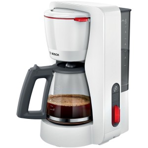 Zestaw Bosch MyMoment Ekspres przelewowy TKA3M131 + Czajnik TWK3M121 + Toster TAT3M121 Biały