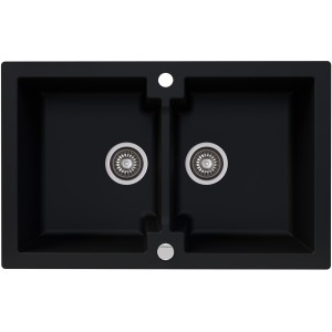 Zlewozmywak granitowy Kernau KGS A 80 2B Deep Black Producenci AGD 1