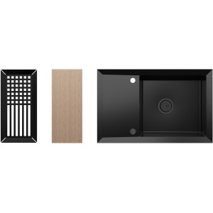 Zlewozmywak granitowy Kernau KGS Y 6078 1B1D Deep Black Producenci AGD 1