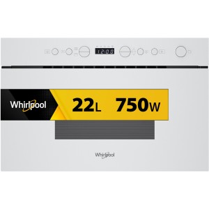 Kuchenka mikrofalowa Whirlpool WMN14BW 750W Crisp Technologia 3D Grill 22L