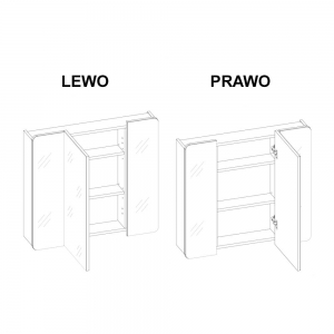 Szafka wisząca z lustrem Aruba 843 Comad 3