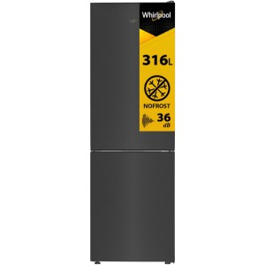 Lodówka Whirlpool WPC83IXBR Total NoFrost DualCooling ZenInverter 186,5cm Dark Inox