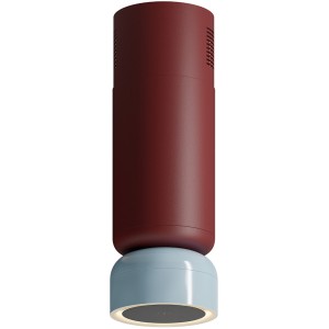 Okap wyspowy Ciarko Design Icon W Burgundy Satin/Baby Blue Gloss