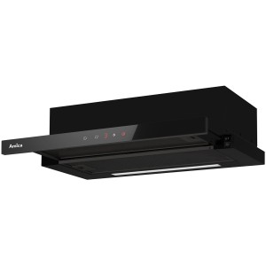 Okap teleskopowy Amica OTP6651BG 508m3/h Timer 60cm Czarne szkło
