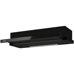 Okap teleskopowy Amica OTP9651BG 480m3/h Timer 90cm Czarne szkło