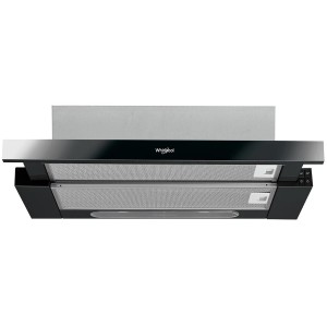 Okap teleskopowy Whirlpool AKR750GK 304m3/h 62dBA Oświetlenie LED Filtr węglowy 60cm Czarny