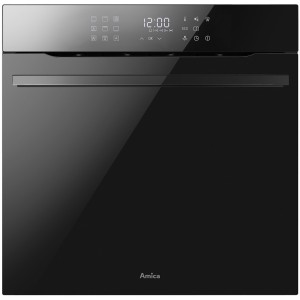 Piekarnik elektryczny z funkcją pary Amica ED97619VBA+ X-TYPE STEAM ThermoControl Grill Czarne szkło