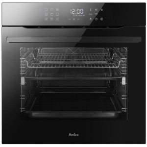 Piekarnik elektryczny z funkcją pary Amica ED97632BA+ X-TYPE STEAM ThermoControl Grill Czarne szkło