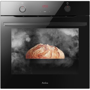 Piekarnik elektryczny z funkcją pary Amica ED37612B X-TYPE STEAM BakingPro System Grill Czarne szkło