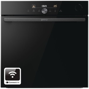 Piekarnik elektryczny z funkcją pary Gorenje BSA6747DGWI AutoBake SteamAssist Pizza 300 Termosonda Czarne szkło