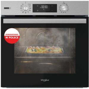 Piekarnik elektryczny z funkcją pary Whirlpool OMSR58CU1SX Steam+