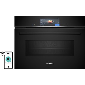 Piekarnik kompaktowy z funkcją mikrofali Siemens iQ700 CM778GNB1B cookControl Pro varioSpeed Termoobieg 4D Termosonda