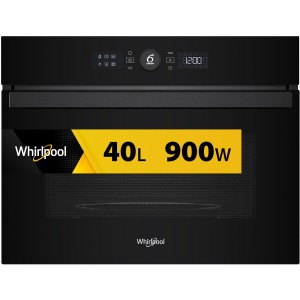 Piekarnik kompaktowy z funkcją mikrofali Whirlpool WMW47HMB 900W Crisp Grill CrispFry Termoobieg Czyszczenie parowe 40L