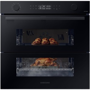 Piekarnik elektryczny z funkcją pary Samsung NV7B4545VAK Dual Cook Flex Natural Steam Air Sous Vide Grill