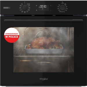 Piekarnik z funkcją pary Whirlpool OMSK58CU1B Steam+